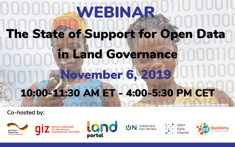 State of Support for Open Data in Land Governance