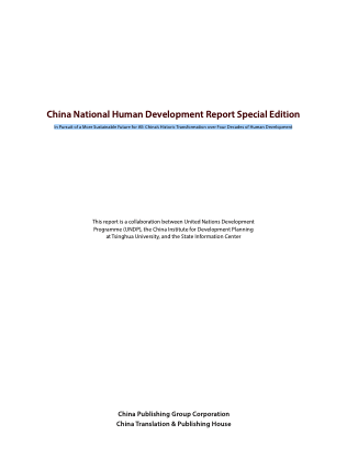 China National Human Development Report Special Edition