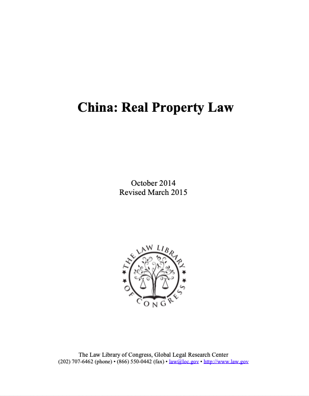 China: Real Property Law