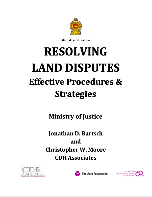 Resolving Land Disputes