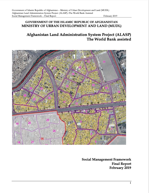 Afghanistan Land Administration System Project (ALASP)