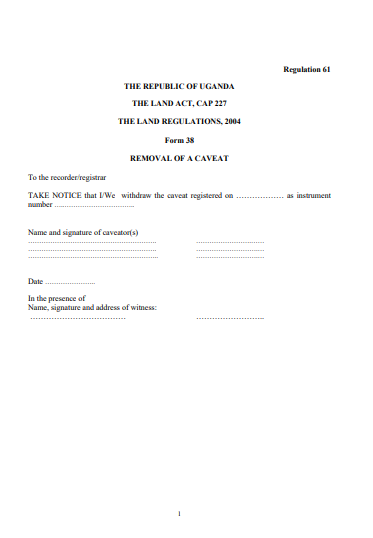 THE LAND REGULATIONS, 2004 Form 3