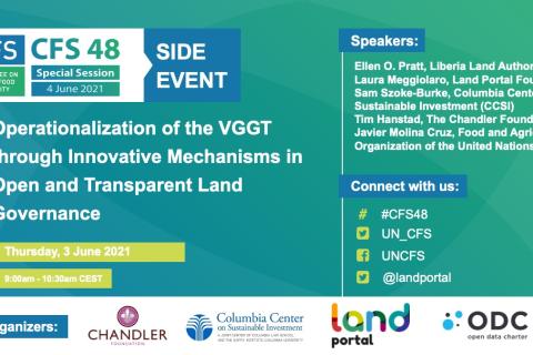 CFS 48 Side event on land transparency