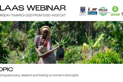 Exploring advocacy, research, and training on women’s land rights