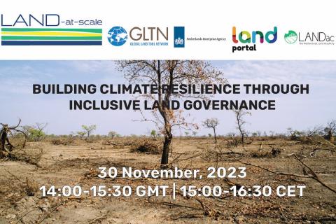 Climate resilience and land governance