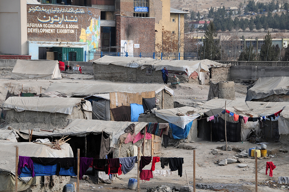 An overall view of a refugee camp in Kabul 22 January 2010 NATO Training Mission-Afghanistan